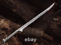 Thandruil Sword, Custom Handmade Stainless Steel Sword, Viking Sword With Sheath