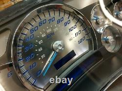 US Speedo Stainless Steel Gauge Face Kit Blue Text & Matching Needles GM 03-06