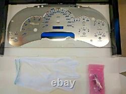 US Speedo Stainless Steel Gauge Face Kit Blue Text & Matching Needles GM 03-06