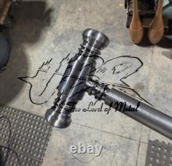 Ubr Custom Handmade Stainless Steel Walking Stick, Cane