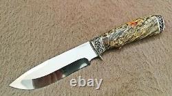 Unique Custom Handmade Knife Hunting Canadian Maple Cup + Leather Sheath #2