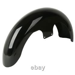 Unpainted/Painted 23 Motor Wrap Front Fender For Harley Touring Custom Baggers