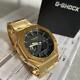 Used G-shock Pink Gold Stainless Steel Custom Ga2110 Carbon Core Guard Wristwat