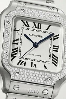 VVS Moissanite Diamond Watch, Stainless Steel Watch, Iced Out Bust Down Watch