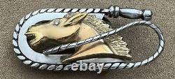 Vintage Custom Artisan Handcrafted 3D Stallion Horse Stainless Steel Belt Buckle