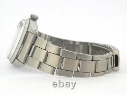 Vintage Rolex Date 1500 Mens Stainless Steel Watch Oyster Band Black Dial