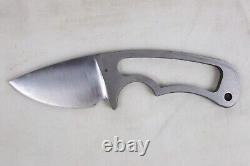 Vintage Stainless Steel Custom Made Fixed Blade Single Piece Knife 7 Overall