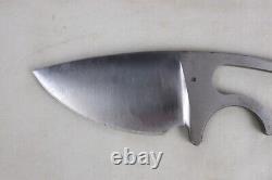 Vintage Stainless Steel Custom Made Fixed Blade Single Piece Knife 7 Overall