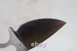 Vintage Stainless Steel Custom Made Fixed Blade Single Piece Knife 7 Overall