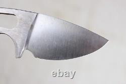 Vintage Stainless Steel Custom Made Fixed Blade Single Piece Knife 7 Overall