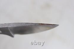 Vintage Stainless Steel Custom Made Fixed Blade Single Piece Knife 7 Overall