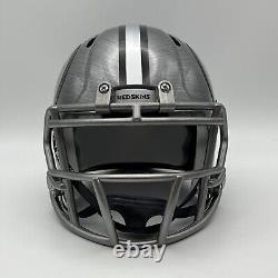 Washington Redskins CUSTOM Stainless Steel Hydro-Dipped Mini Football Helmet