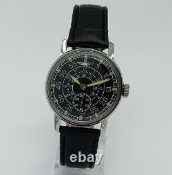 Watch Pilot Aviation Mechanical WristWatch Pobeda Vintage Military Style USSR
