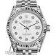 Women's Rolex 36mm Datejust White Color Dial with Diamond Accent Watch