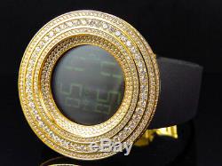 XL Men Jojino/Joe Rodeo 53mm Custom Simulated Diamond Watch In Yellow Gold Steel