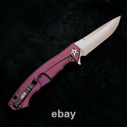 Zero Tolerance ZT 0452CF Plain Edge Folder BWL Purple Ano custom zt452cf