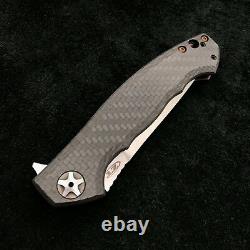 Zero Tolerance ZT 0452CF Plain Edge Folder BWL Purple Ano custom zt452cf