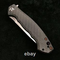 Zero Tolerance ZT 0452CF Plain Edge Folder BWL Purple Ano custom zt452cf